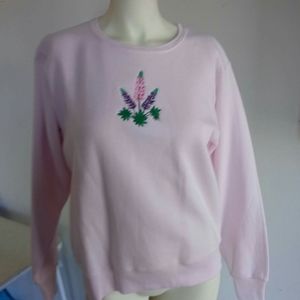Handmade embroidered sweatshirt